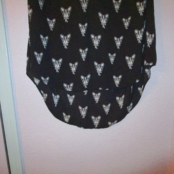 Torrid GEORGETTE Harper Size 3X BLOUSE Tunic Top DOG PRINT Pockets FLOWY Light - Picture 6 of 12